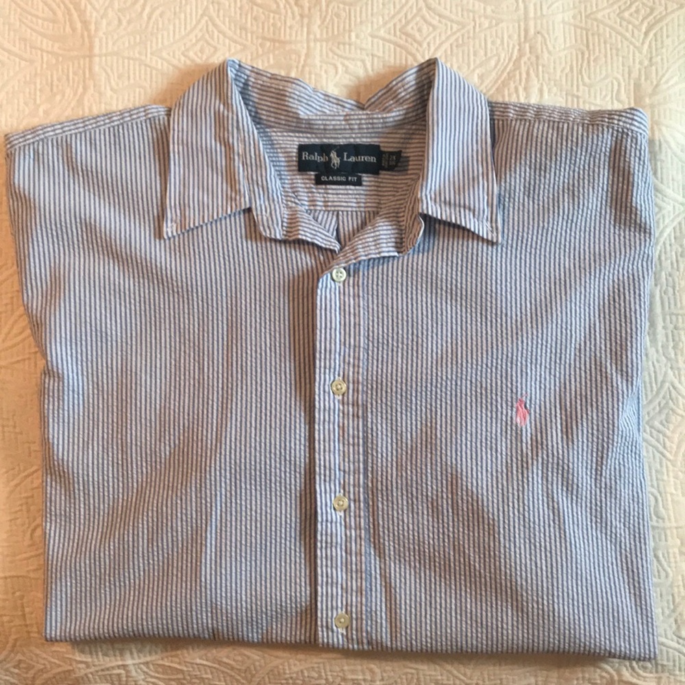 Ralph Lauren Classic Fit Seersucker Shirt
